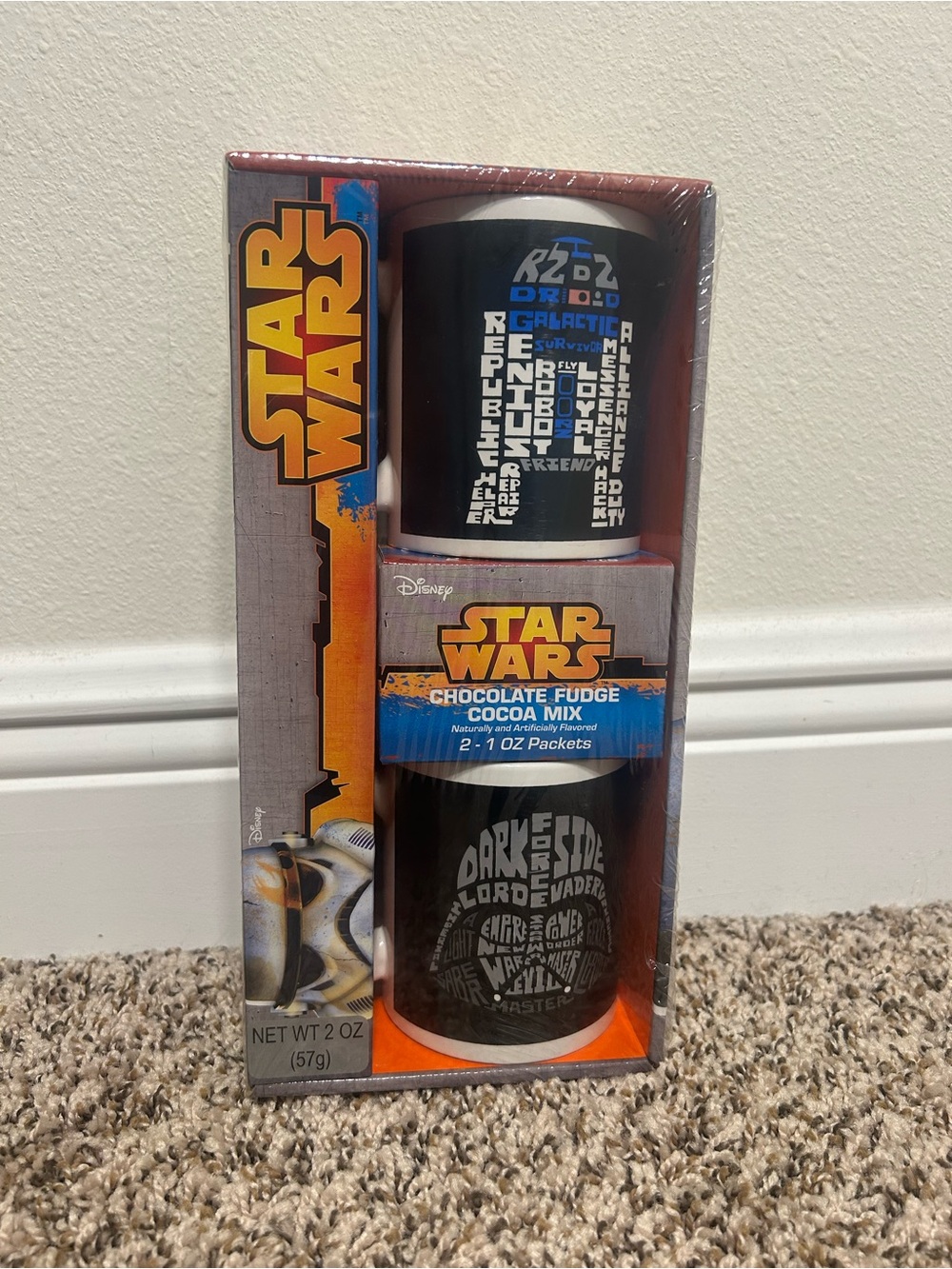 Star Wars Black and Blue Typography Mug Gift Set from 2016